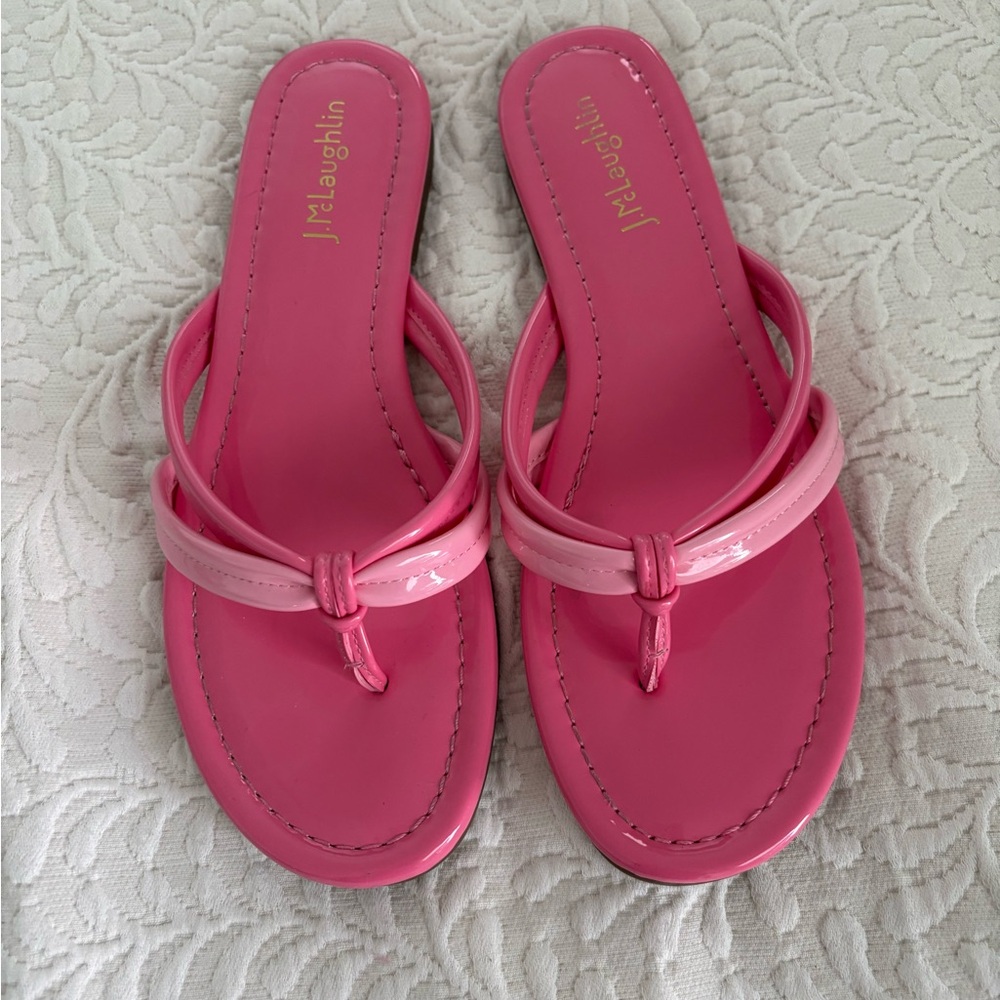 EUC J. McLaughlin Women's Pink Sandals Size 8M